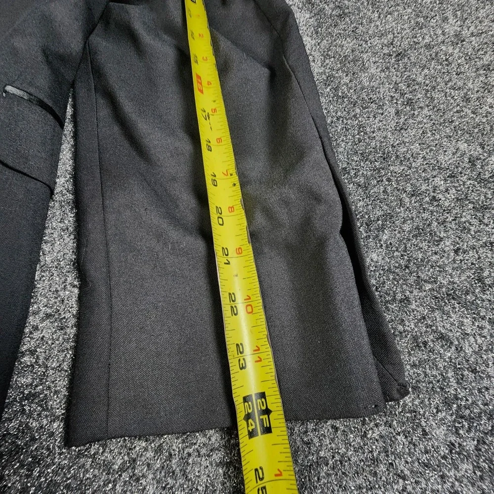 NWT Stafford Essentials 1 Button Tuxedo Jacket Men's 38R Classic Fit Black‎ Wool